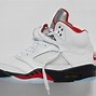 Image result for Jordan 5 Fired Red