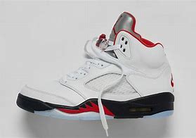 Image result for Jordan 5 Fire Red Back of Shoe