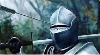Image result for Knight with Arrow in Helmet Meme