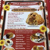 Image result for Apple Annie's Menu