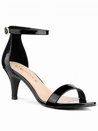 Image result for Black Open Toe Heels with Ankle Strap