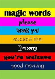 Image result for Magic Words for Kids