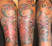 Image result for Hello Kitty Tattoo Sleeve