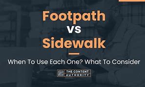 Image result for Pavement vs Sidewalk