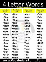 Image result for 4 Letter Words for Kids