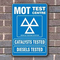 Image result for Mot Test Centre Sign