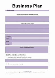 Image result for Formal Business Plan Template