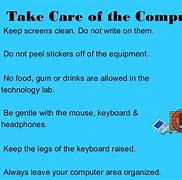 Image result for List Down 6 Things You Should Not Do in the ICT Room