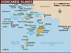 Image result for Map of Dodecanese Greek Islands
