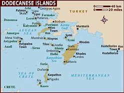 Image result for Dodecanese Islands Greece Map