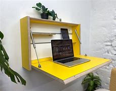 Image result for White Wall Mounted Desk