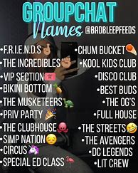 Image result for Funny Group Chat Names