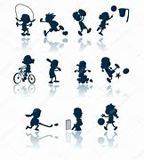 Image result for Silhouette Sports Kids
