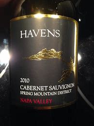 Image result for Havens Cabernet Sauvignon Napa Valley