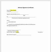 Image result for Notary Witness Signature Template
