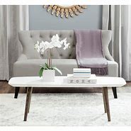 Image result for White and Dark Brown Coffee Table