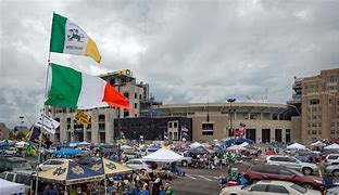 Image result for Notre Dame Stadium Lot Tailgating