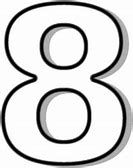 Image result for Black Number 8 Clip Art