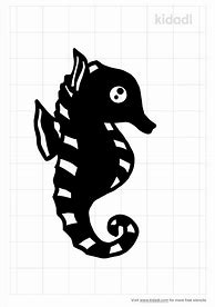Image result for Seahorse Stencil Free