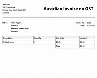 Image result for Invoice Template Australia No GST