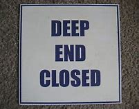 Image result for Deep End Pool Signs