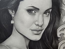 Image result for Angelina Jolie Pencil Sketch
