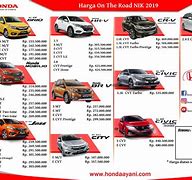 Image result for Daftar Harga Mobil Honda