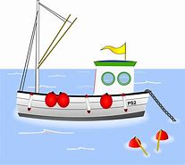 Image result for Cartoon Fishing Boat Clip Art