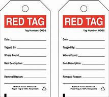 Image result for 5S Red Tag Board