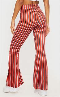 Image result for High Waisted Stripe Trousers