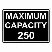 Image result for Maximum Capacity Label