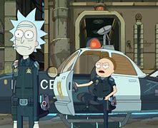 Image result for Cop Car Cartoon Rick and Morty