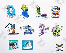 Image result for Skiing Stickers