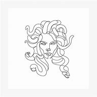 Image result for Medusa Line Drawing