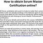 Image result for Scrum Master Certification