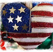 Image result for Sparkly American Flag Heart