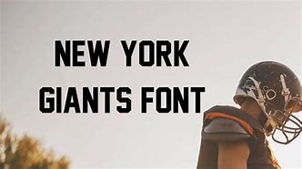 Image result for NY Giants Font