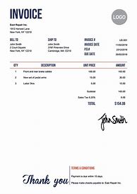 Image result for Invoice Template with Payment Options
