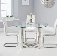 Image result for Round Chrome Dining Table
