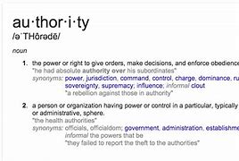 Image result for People in Authority Meaning