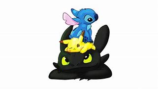Image result for Kawaii Pikachu Stitch Toothless