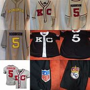 Image result for Jackie Robinson Negro League Jersey