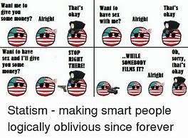 Image result for Statist Logic Meme