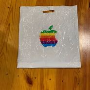 Image result for Old Rainbow Apple Logo Roll Up Bag