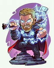 Image result for Avengers Thor Cartoon Drawing