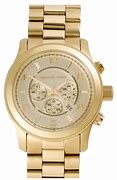 Image result for Leather Gold Watch