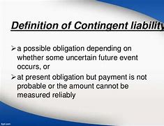 Image result for Contingent Liability Examples