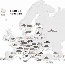 Image result for Map of Europe with Capital Cities and Sea for Kids