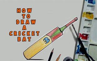 Image result for Aesthetic of Cricket Bat Drawing