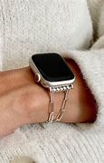 Image result for Silver Apple Watch Bands for Women